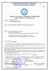 RS (RUSSIAN) 인증서 – PSV